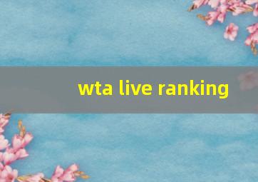 wta live ranking